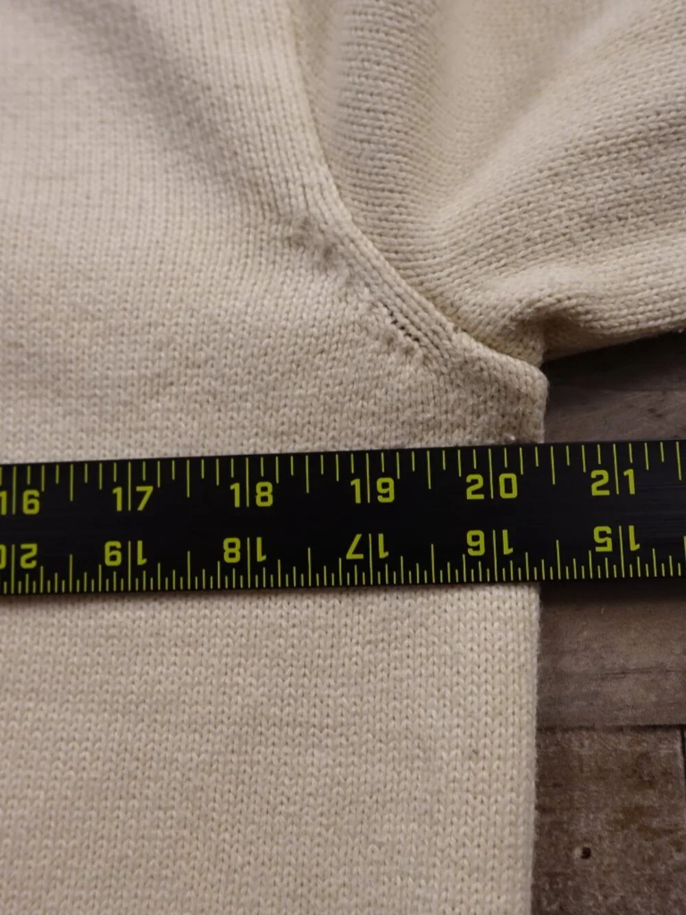 Polo Ralph Lauren Quarter Zip Sweater Men’s Medium Cream Cotton Classic - Picture 5 of 11